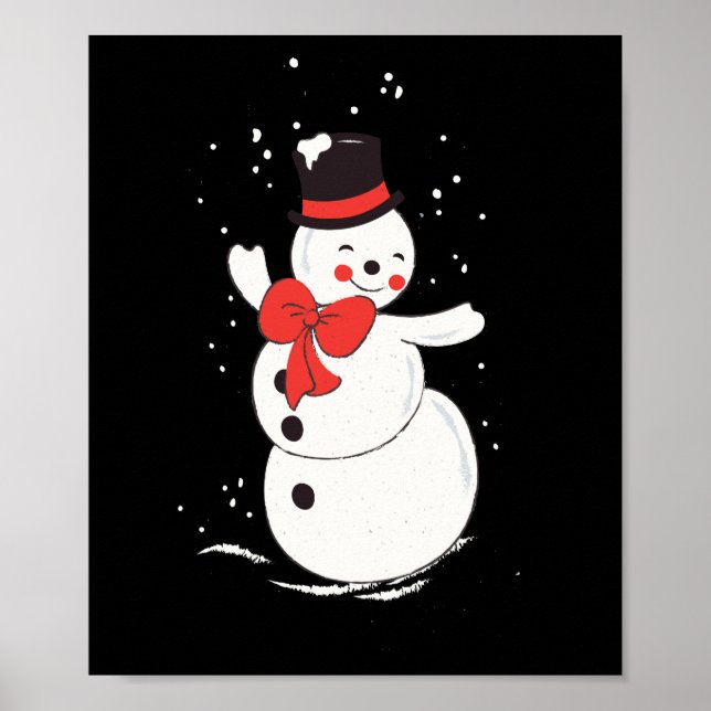 Affiche Snowman d'hiver (Devant)