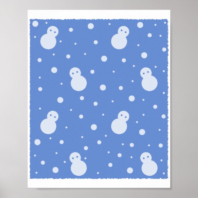Affiche Snowman et neige (Devant)