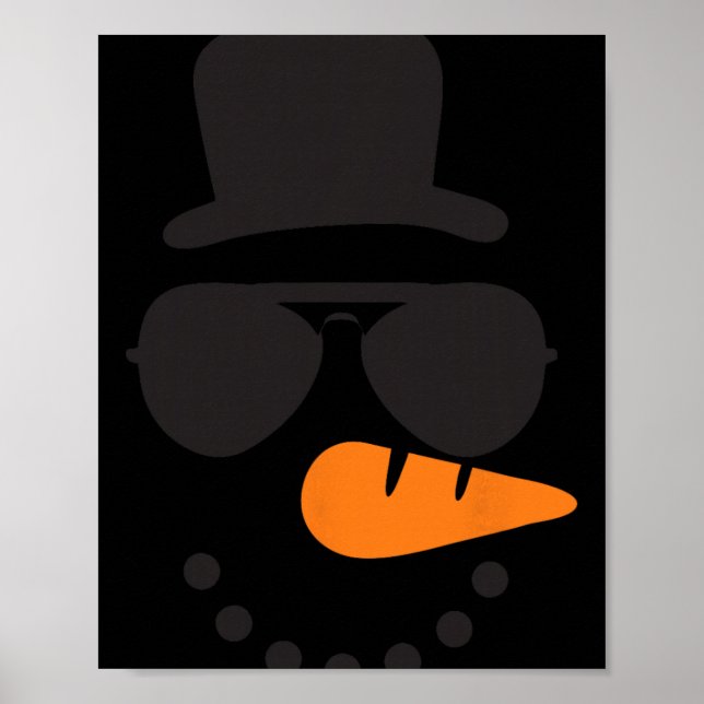 Affiche Snowman Face Family Christmas Matching Costume Men (Devant)