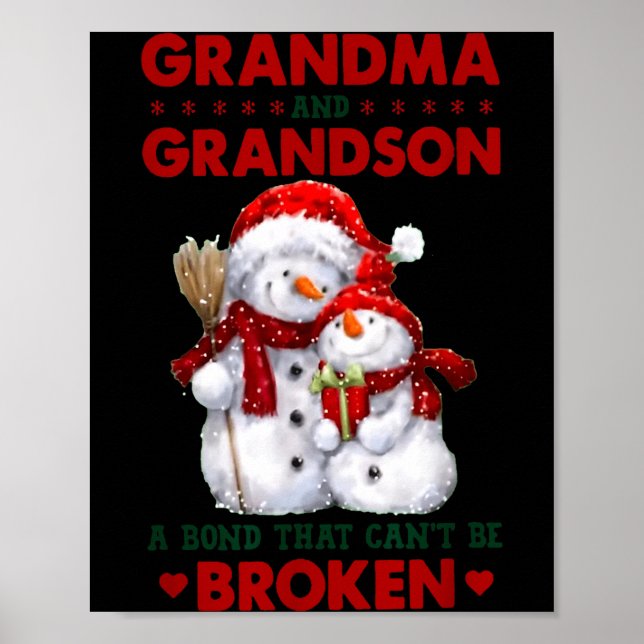 Affiche Snowman Grandma And Grandson A Bond That Can't Be  (Devant)