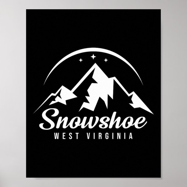 Affiche Snowshoe Station de ski de Virginie-Occidentale Sk (Devant)