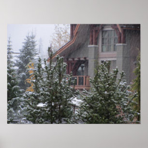 Affiche Snowy Day à Whistler, C.-B.