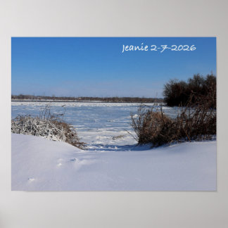 Affiche Snowy Delaware River