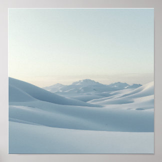 Affiche Snowy Mountain Calm
