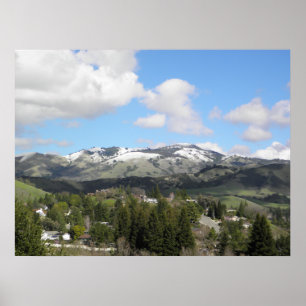 Affiche Snowy Mt. Diablo