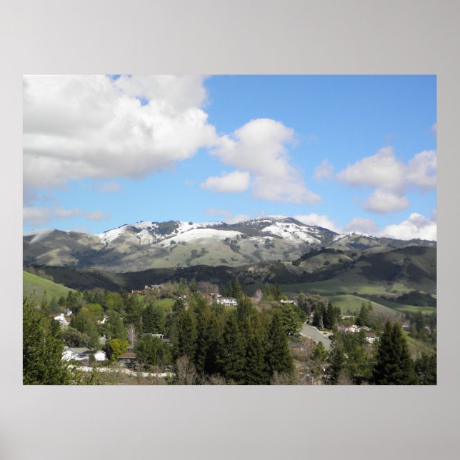 Affiche Snowy Mt. Diablo (Devant)