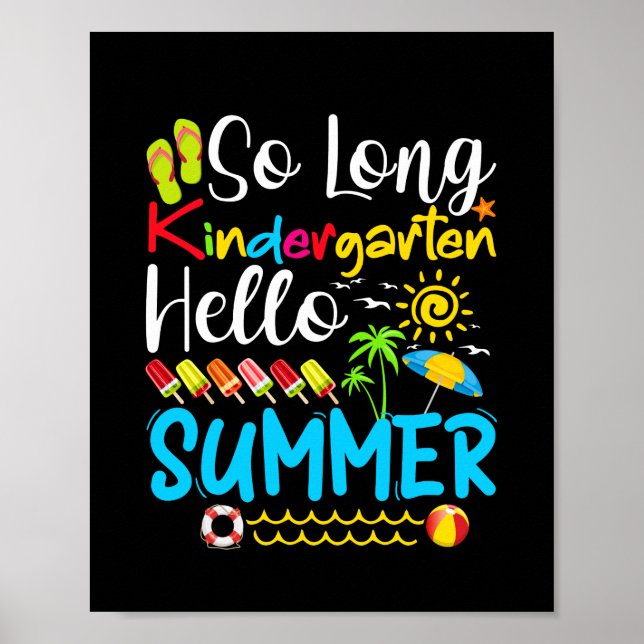 Affiche So Long Kindergarten Hello Summer (Devant)