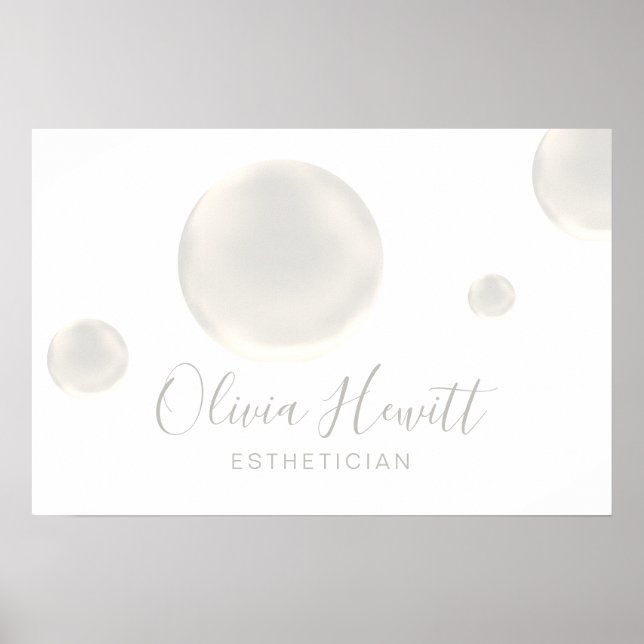 Affiche soap bubbles design (Devant)