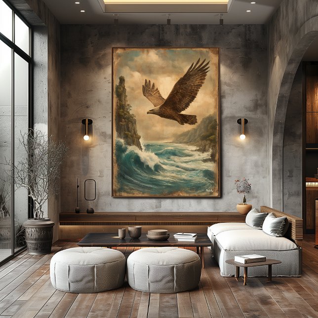 Affiche Soaring Horizon — Mid-Century Retro Vintage (Créateur téléchargé)