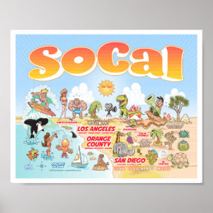 Affiche SoCal 10x8