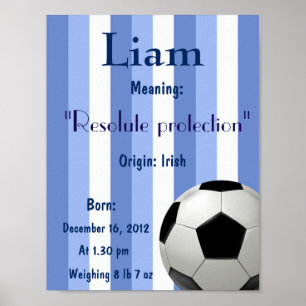Affiche Soccer ball Name meaning