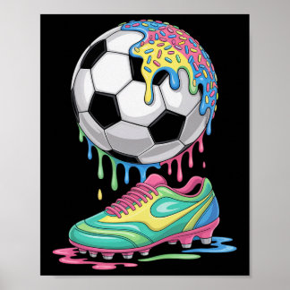 Affiche Soccer Byll Drip Ice Cream Drip Men Women Game Soc