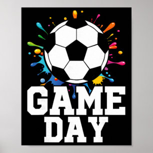 Affiche Soccer de jour de match Soccer de jour de match