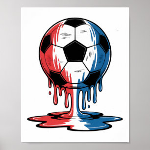 Affiche Soccer Dégoulinant de Glace 4 Juillet Garçons Enfa