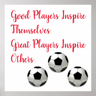Affiche Soccer Football Citation Inspirationnelle Inspirer
