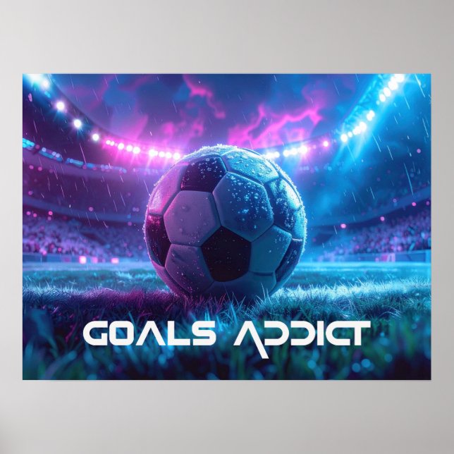 AFFICHE SOCCER - FOOTBALL - GOALS (Devant)