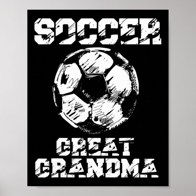 Affiche Soccer Great Grandma Funny Soccer Player Grandma  (Devant)