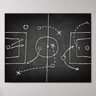 Affiche Soccer LIVRE DE JEUX Signe Chalk Imprimer