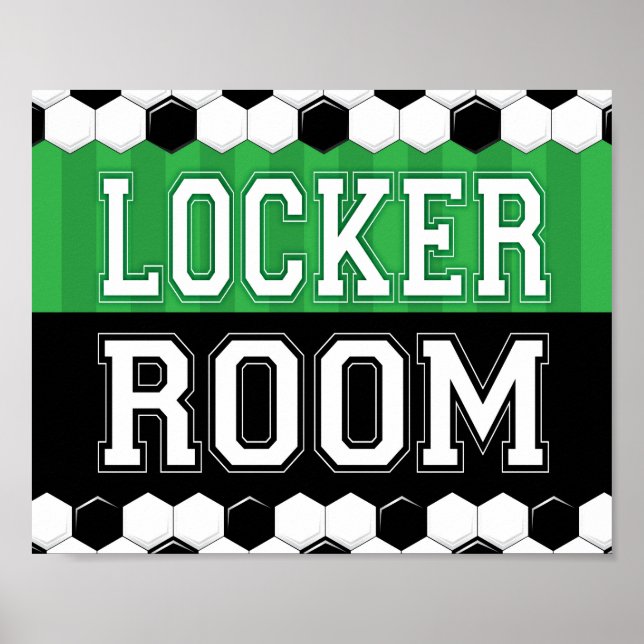 Affiche Soccer Party LOCKROOM SIGNE Imprimer (Devant)