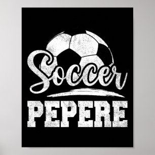 Affiche Soccer Pepere Joueur de football Jour Père &# s D