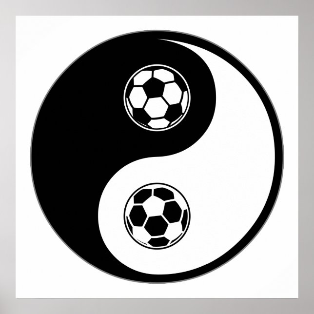 Affiche Soccer Yin Yang (Devant)