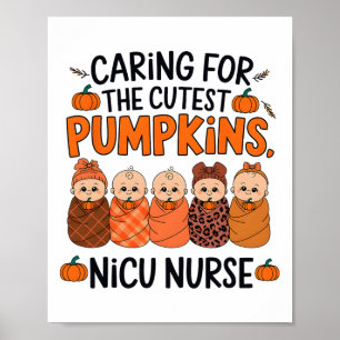 Affiche S'occuper des citrouilles les plus mignonnes Infir