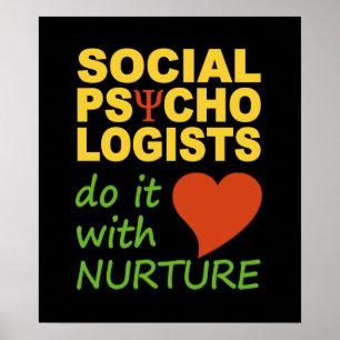 Affiche sociale de psychologues
