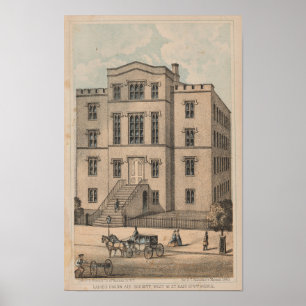 Affiche Société d'aide aux dames unies de NY 1863 Art