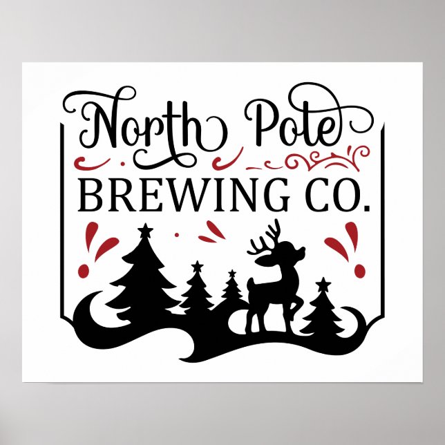Affiche Société de brassage du pôle Nord (Devant)