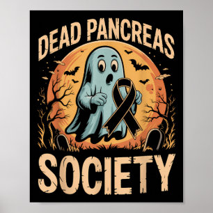 Affiche Société des ancêtres morts Halloween Ghost Diabete