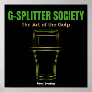 Affiche Société G-Splitter La culture du verre à pinteThe