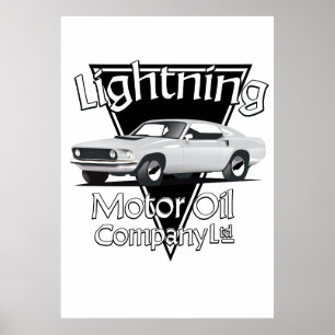 Affiche Société Ltd de l'Huile Motrice Lightning