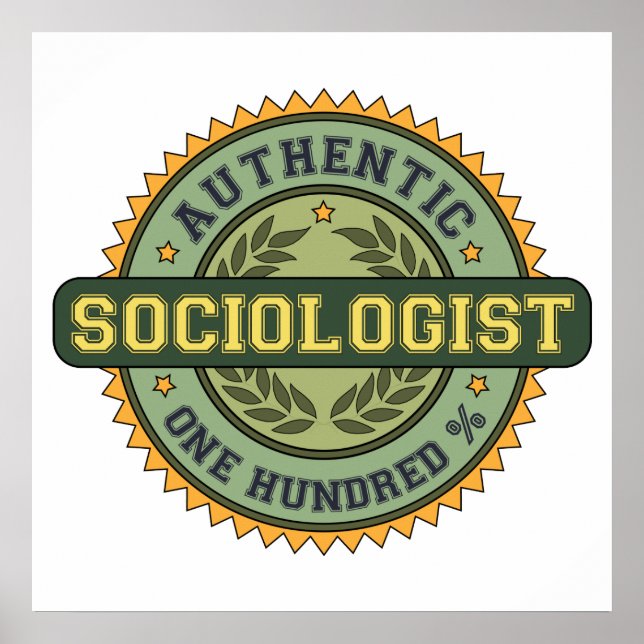 Affiche Sociologue authentique (Devant)
