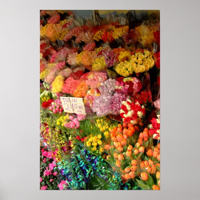 Affiche Socle à fleurs (Devant)