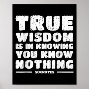 Affiche Socrates Inspirer Citation stoïque Philosophie sto