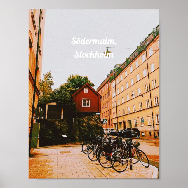 Affiche Södermalm, Stockholm, Suède (Devant)