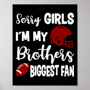Affiche Soeur Américaine De Football Plus Grand Fan Little