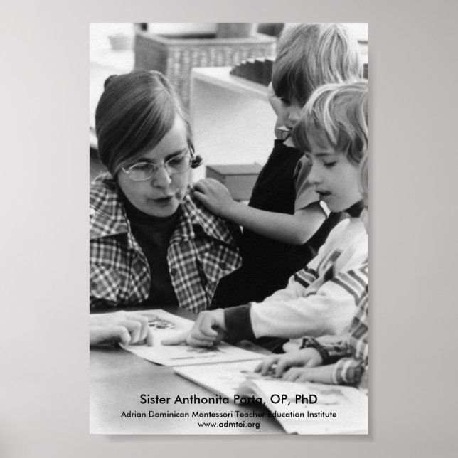 Affiche Soeur Anthonita Porta, OP, Ph.D (Devant)