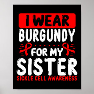 Affiche Soeur Burgundy Ruban frère jumeau cellule faucille