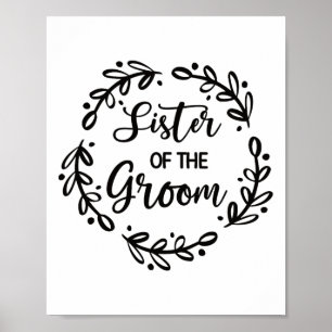 Affiche Soeur De La Salle De Mariage Jour De Mariage Groom