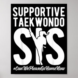 Affiche Sœur de Taekwondo solidaire Sœur de Taekwondo drôl