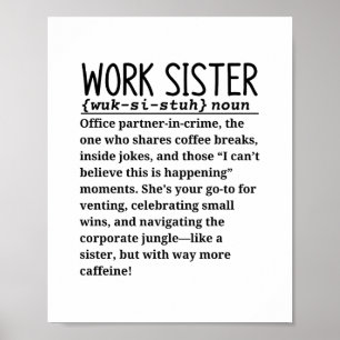 Affiche soeur de travail