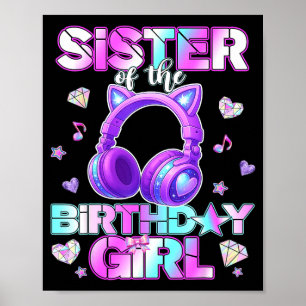 Affiche Sœur des filles d'anniversaire de la k-pop musique
