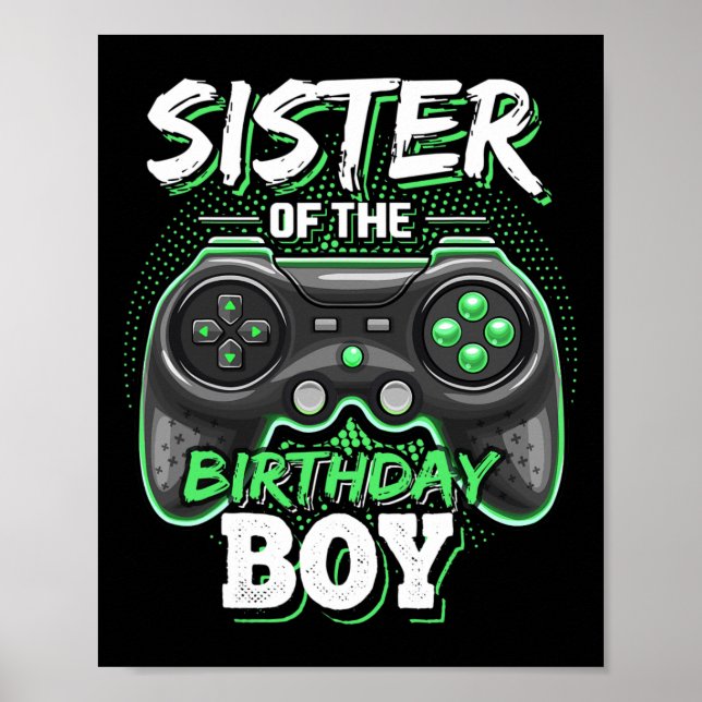 Affiche Sœur du garçon d'anniversaire correspondant jeu vi (Devant)