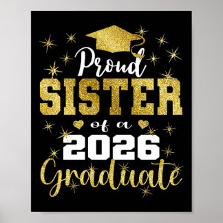 Affiche Sœur extrêmement fière d'un diplômé senior de 2026
