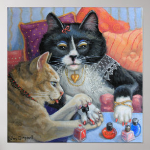 Affiche "Soeur Stuff" les soeurs chites font leurs ongles