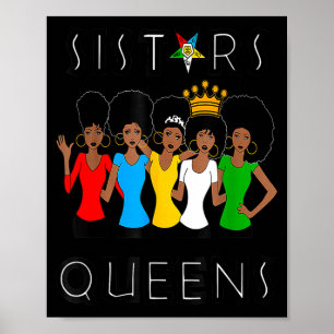 Affiche Sœurs fatales Oes reines dames étoile de l'est