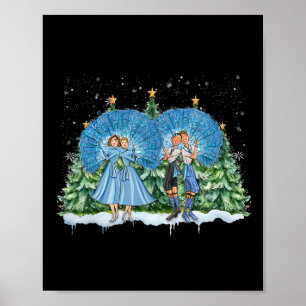 Affiche Sœurs Film Noël Blanc 1954 Xmas Neige Pyjama