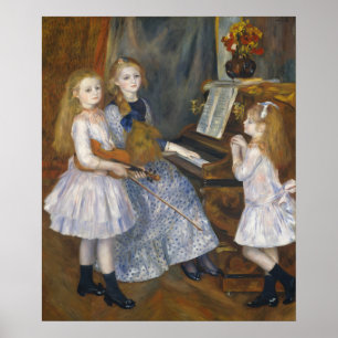 Affiche Sœurs musicales Renoir de style cottagecore Art vi