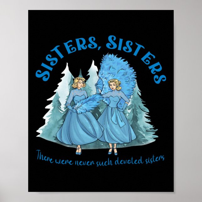 Affiche Soeurs Pajamas Fête Vidéo de Noël blanc 1954 (Devant)